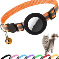 HKM-0569789 Reflective Anti-Lost Pet Collar for Cats and Dogs, Striped Design, Multiple Colors Available