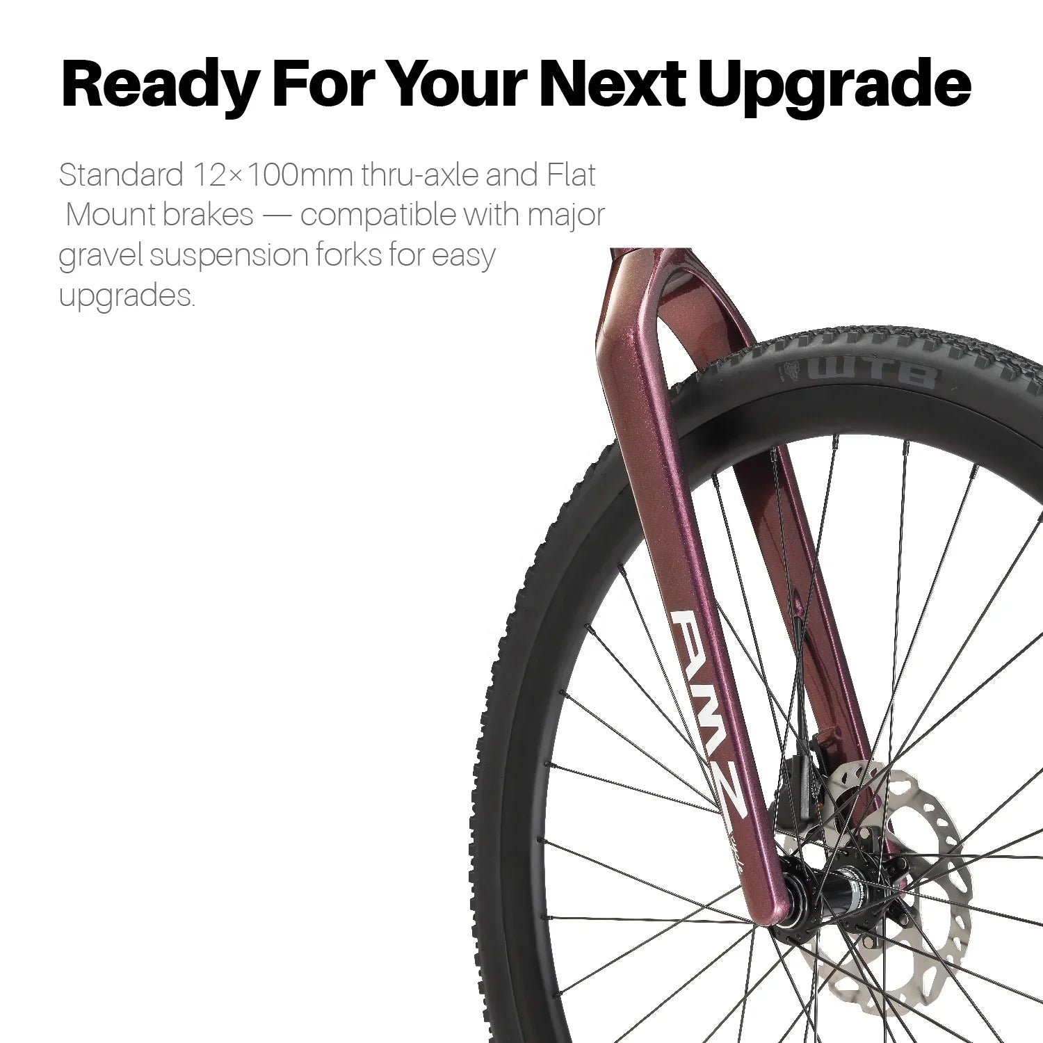 HKM-056979 500W Mid Motor Aluminum Alloy Frame Electric Gravel Bike with 12-Speed Gear and 48V 15Ah Battery
