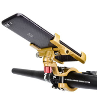 HKM-056979 Aluminum Alloy Motorcycle Phone Holder with 360-Degree Rotation and Sturdy Design