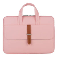 HKM-056979 Unisex Waterproof PU Leather Briefcase with Trolley Slot for Laptops - 36*26*3cm