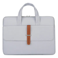 HKM-056979 Unisex Waterproof PU Leather Briefcase with Trolley Slot for Laptops - 36*26*3cm