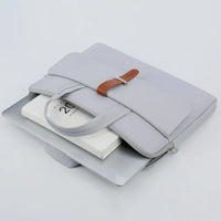 HKM-056979 Unisex Waterproof PU Leather Briefcase with Trolley Slot for Laptops - 36*26*3cm
