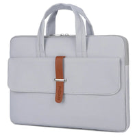 HKM-056979 Unisex Waterproof PU Leather Briefcase with Trolley Slot for Laptops - 36*26*3cm