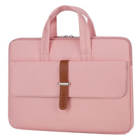 HKM-056979 Unisex Waterproof PU Leather Briefcase with Trolley Slot for Laptops - 36*26*3cm