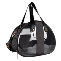 HKM-0570045 Transparent Pet Carrier Backpack for Cats and Dogs - Sky Blue, Dark Gray, Rose Red - Medium Soft Structure, 39x27x30cm, Up to 10kg Capacity