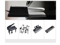 HKM-057107 Universal Electronic Piano Sustain Pedal with 1.7m Cable, 6.5mm Interface, Metal and ABS Construction