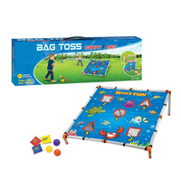 HKM-057235 Foldable Bean Bag Toss Game Set for Kids - Outdoor Lawn Activity with Bags, Ideal for Backyard Fun