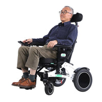 HKM-057299 Comfortable Electric Wheelchair with Adjustable Headrest and Foldable Design