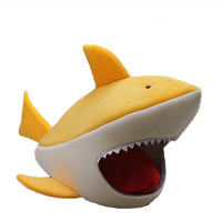 HKM-0573629 Shark-Shaped Pet Kennel: Cozy Cloth Cat & Dog Bed in Multiple Colors