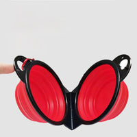 HKM-0573757 Folding Silicone Pet Bowl Set for Dogs and Cats - Multi-functional Outdoor Feeding Solutions