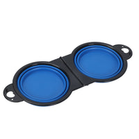 HKM-0573757 Folding Silicone Pet Bowl Set for Dogs and Cats - Multi-functional Outdoor Feeding Solutions