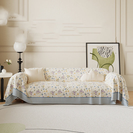 HKM-057427 Universal Non-Slip Floral Plant Design Sofa Cover in Various Sizes and Colors