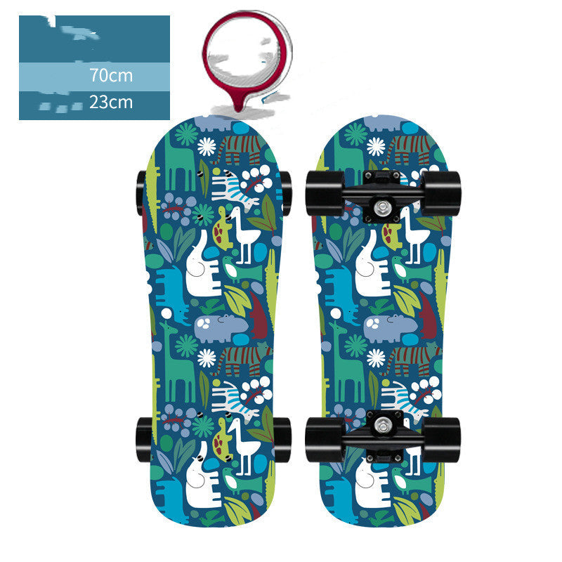 HKM-0574397 Big Head Pet Skateboard for Dogs and Cats - Maple Flat Panel - 62x18cm