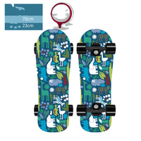 HKM-0574397 Big Head Pet Skateboard for Dogs and Cats - Maple Flat Panel - 62x18cm