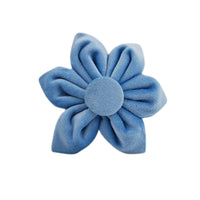 HKM-0575037 Stylish Velvet Fabric Dog Collar with Bow and Flower Accessories