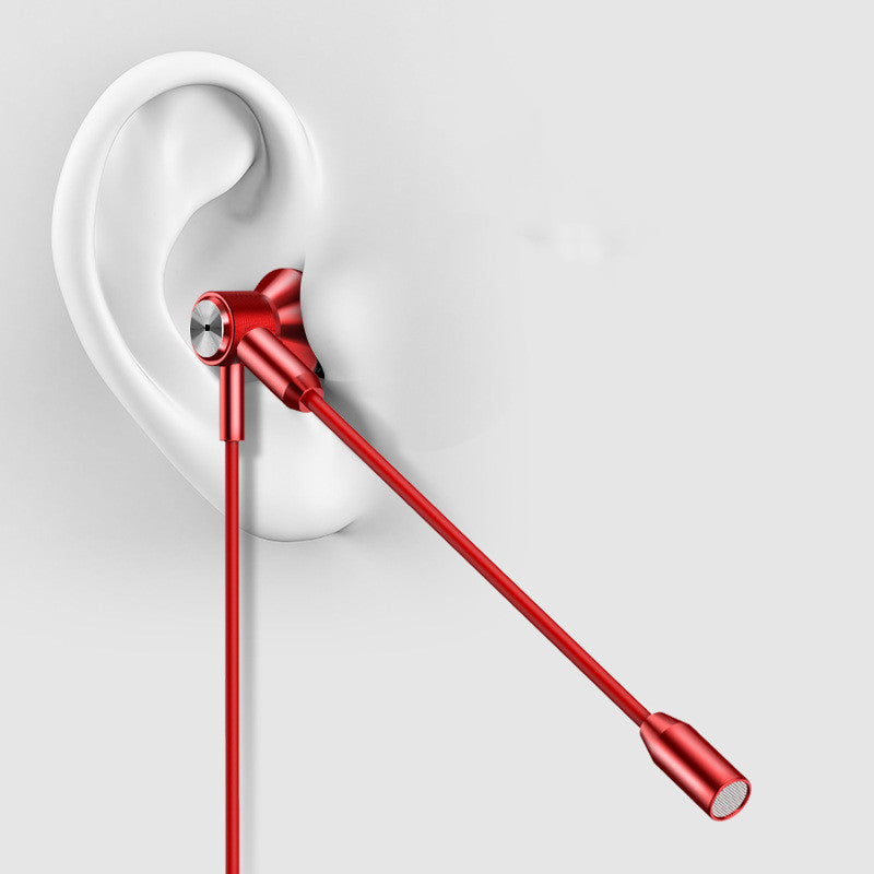 HKM-057619 Double Wheat Wired In-Ear Earbud Headset with Microphone – Rose Gold, Red, Gun Black Options