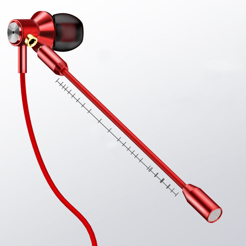 HKM-057619 Double Wheat Wired In-Ear Earbud Headset with Microphone – Rose Gold, Red, Gun Black Options