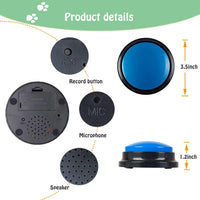 HKM-0576829 Pet Communication Training Buzzer with 30-Second Voice Record and Playback Function