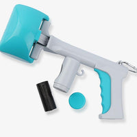 HKM-0577341 Extended Handle Toilet Picker for Dogs and Cats - Plastic, Blue, Available in Small and Large Sizes