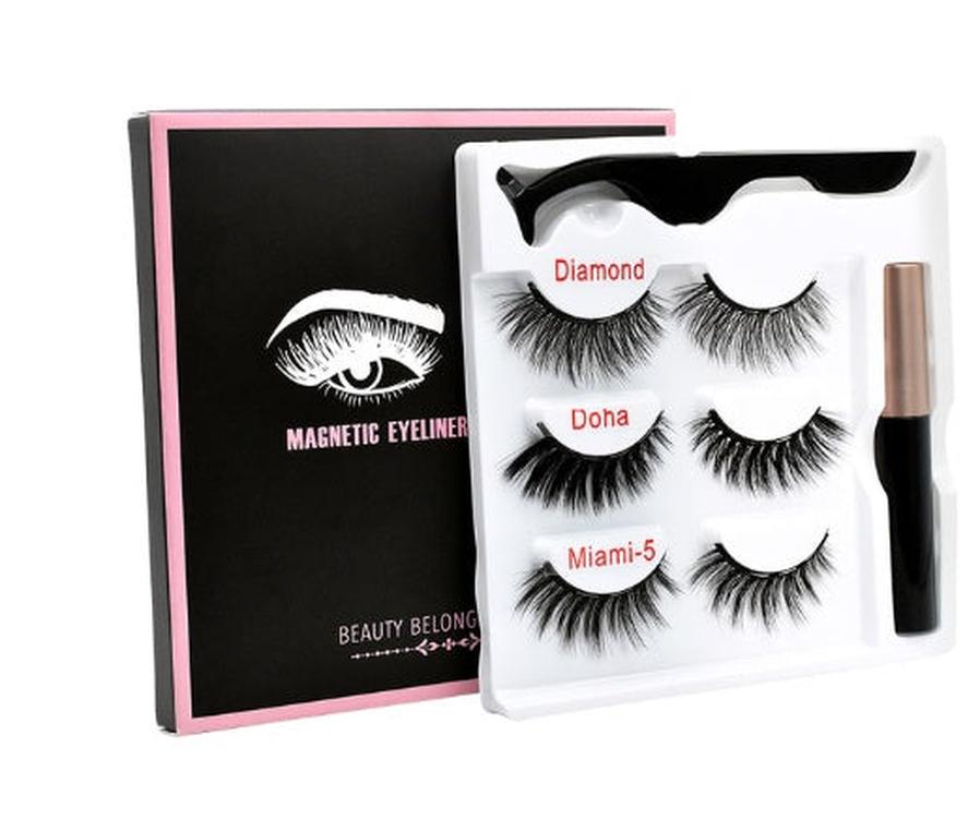 HKM-057811 Handmade Magnetic False Eyelashes Made from High-Grade Fiber