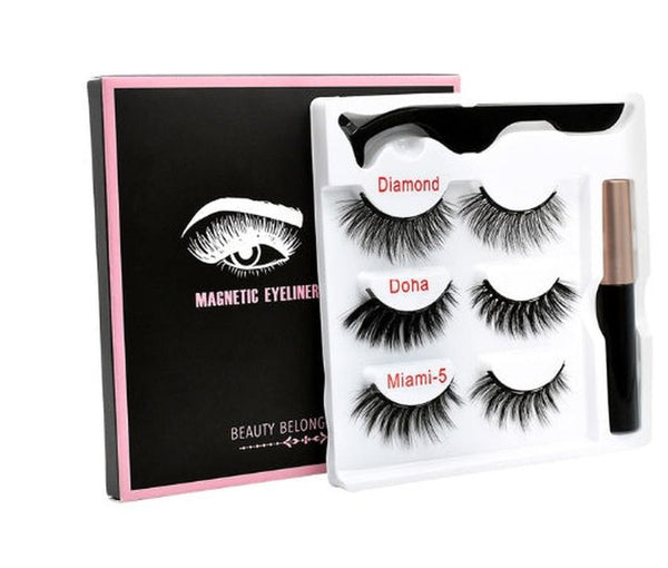 HKM-057811 Handmade Magnetic False Eyelashes Made from High-Grade Fiber
