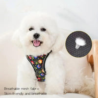 HKM-0579133 Reflective No Pull Adjustable Soft Mesh Dog Harness and Leash Set for Small to Medium Dogs