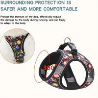 HKM-0579133 Reflective No Pull Adjustable Soft Mesh Dog Harness and Leash Set for Small to Medium Dogs