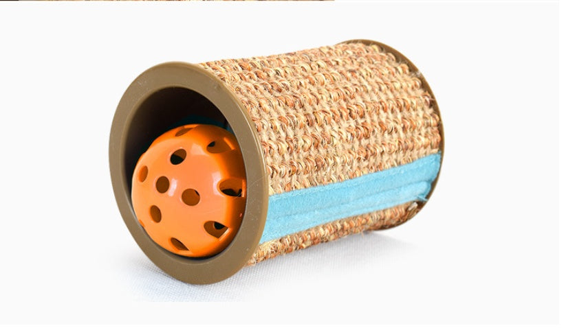 HKM-0579517 Sisal Cat Scratching Post with Bell - Durable and Entertaining Scratcher for All Cat Breeds