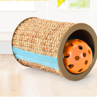 HKM-0579517 Sisal Cat Scratching Post with Bell - Durable and Entertaining Scratcher for All Cat Breeds