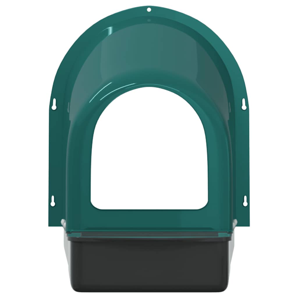 HKM-0580925 Wall-Mounted Chicken Nesting Boxes - Set of 4, Dark Green ABS Plastic, Space-Saving Design with Easy Access for Egg Collection