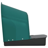 HKM-0580925 Wall-Mounted Chicken Nesting Boxes - Set of 4, Dark Green ABS Plastic, Space-Saving Design with Easy Access for Egg Collection