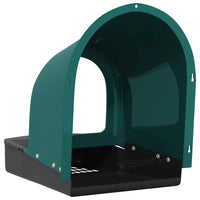 HKM-0580925 Wall-Mounted Chicken Nesting Boxes - Set of 4, Dark Green ABS Plastic, Space-Saving Design with Easy Access for Egg Collection