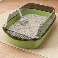 HKM-058259 Splash-proof Semi-closed Cat Litter Box with Free Cat Litter Scoop