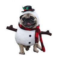 HKM-0583485 Snowman Costume for Pets - Fun Christmas Apparel in Sizes S, M, L, XL