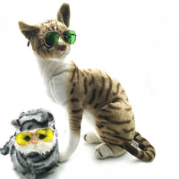 HKM-0584125 Pet Mini Hip Hop Sunglasses - Metal Frame with Resin Lenses, Stylish Accessories for Small Pets