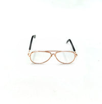 HKM-0584125 Pet Mini Hip Hop Sunglasses - Metal Frame with Resin Lenses, Stylish Accessories for Small Pets