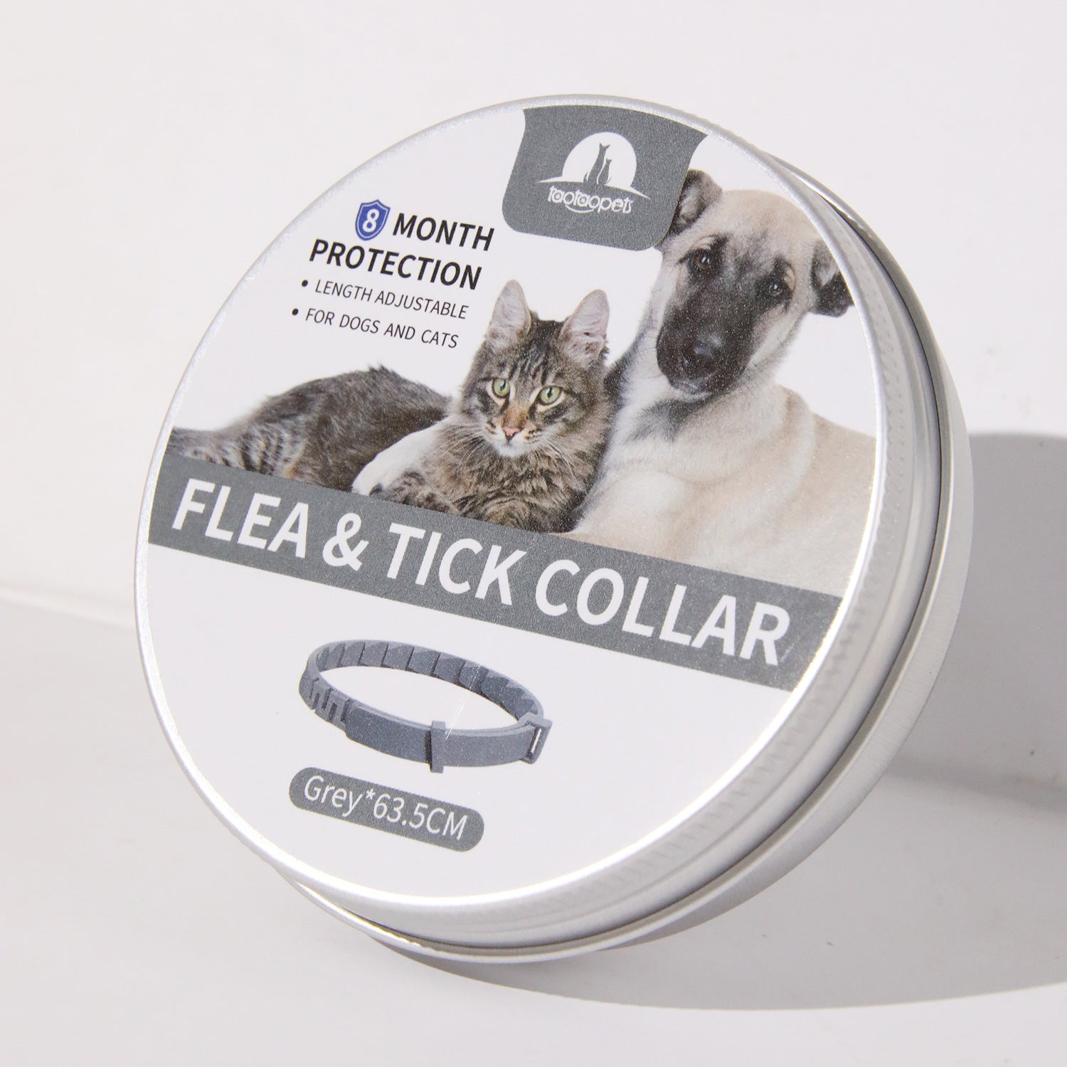HKM-0585149 Adjustable Anti-Bite Collar for Dogs and Cats - Monochrome PVC Design, Available in Four Colors
