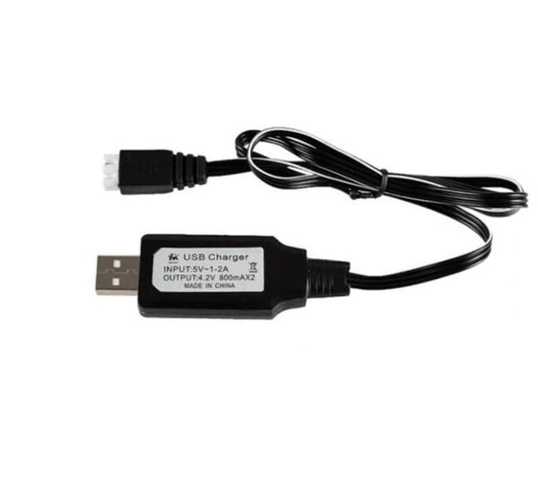 HKM-058643 7.4V USB Charging Cable with XH3P Plug and Overcharge Protection for Lithium Batteries