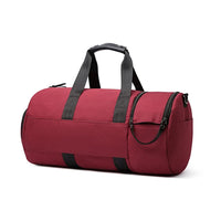 HKM-058643 Retro Waterproof Fitness Travel Bag - Heavy Duty Waxed Canvas and Leather Accents, Multiple Colours Available