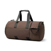 HKM-058643 Retro Waterproof Fitness Travel Bag - Heavy Duty Waxed Canvas and Leather Accents, Multiple Colours Available