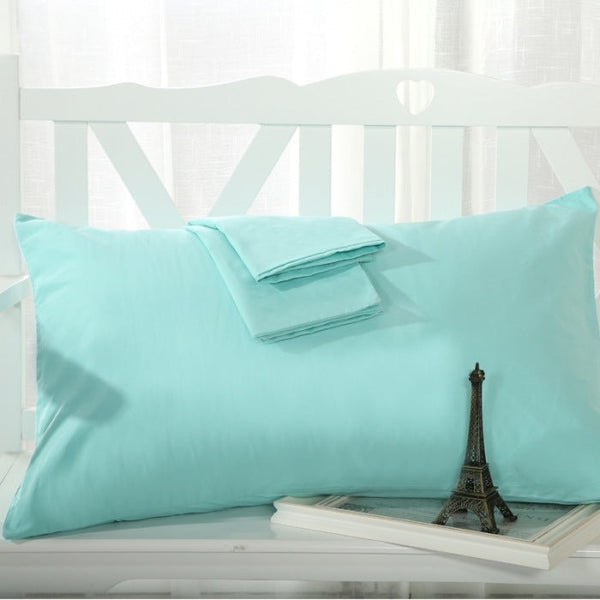 HKM-058643 Solid Color 100% Cotton Standard Pillowcase 48*74cm