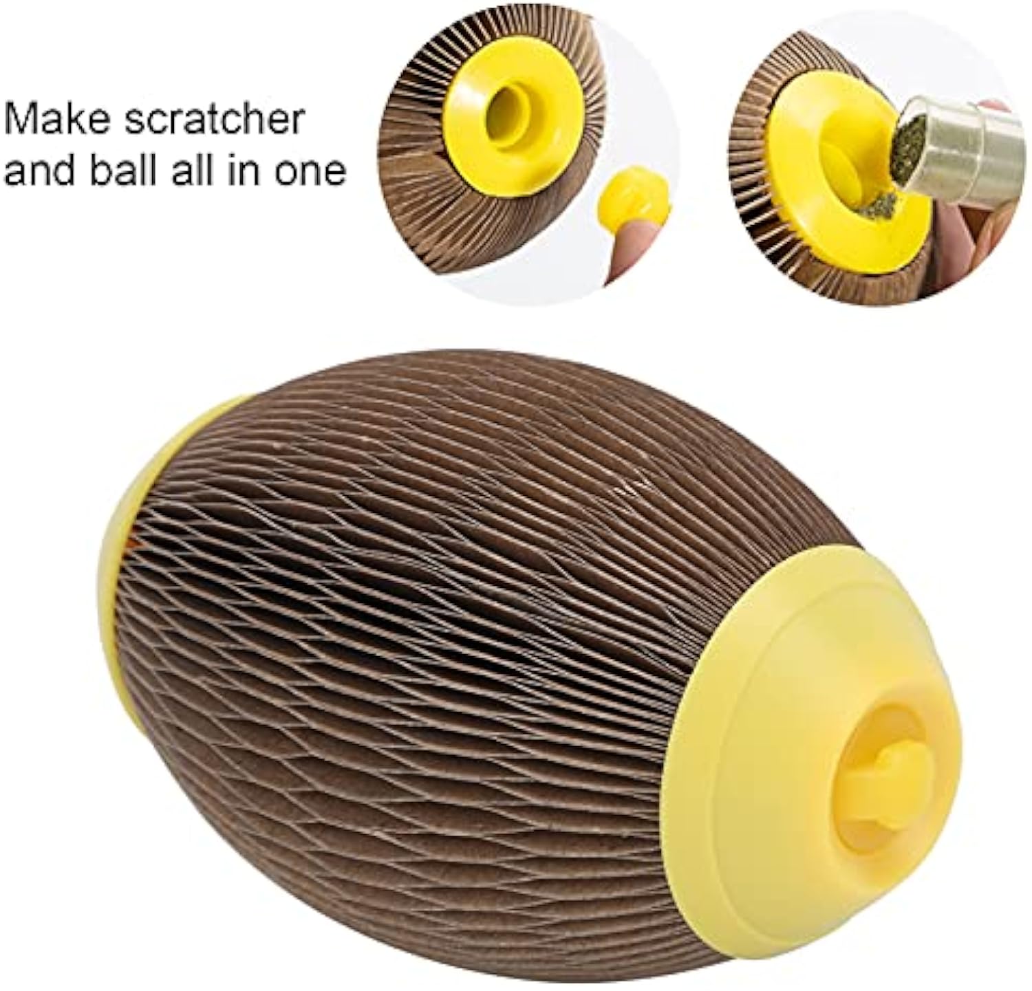 HKM-0586557 Eco-Friendly Catnip Football Toy for Active Play and Healthy Scratching