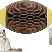HKM-0586557 Eco-Friendly Catnip Football Toy for Active Play and Healthy Scratching