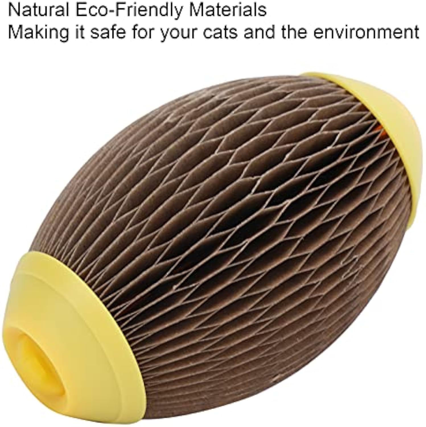 HKM-0586557 Eco-Friendly Catnip Football Toy for Active Play and Healthy Scratching