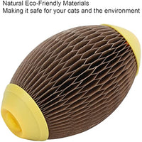 HKM-0586557 Eco-Friendly Catnip Football Toy for Active Play and Healthy Scratching