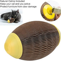 HKM-0586557 Eco-Friendly Catnip Football Toy for Active Play and Healthy Scratching