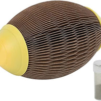 HKM-0586557 Eco-Friendly Catnip Football Toy for Active Play and Healthy Scratching