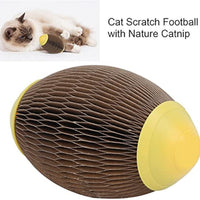 HKM-0586557 Eco-Friendly Catnip Football Toy for Active Play and Healthy Scratching