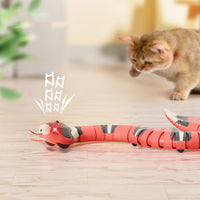 HKM-0586685 Interactive Electric Induction Snake Toy - 40cm Plastic Fun for All Ages