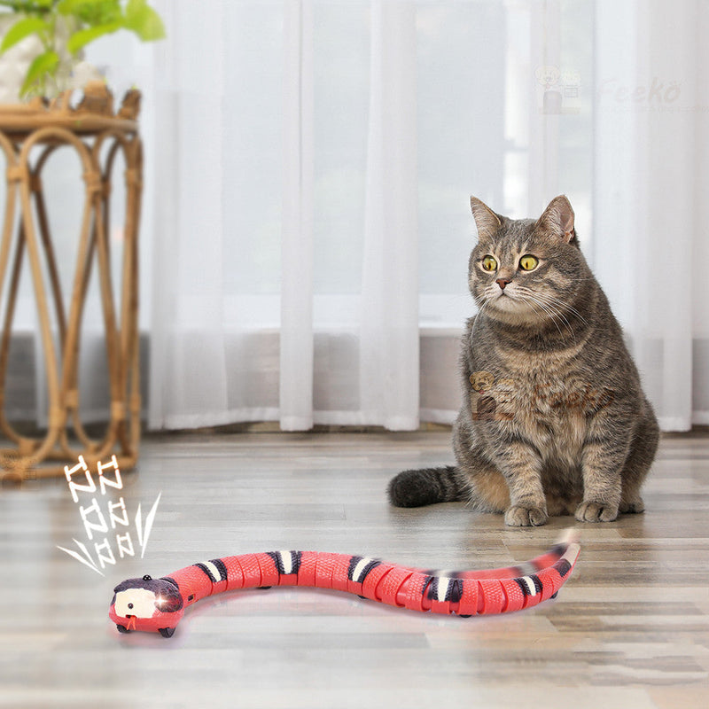 HKM-0586685 Interactive Electric Induction Snake Toy - 40cm Plastic Fun for All Ages